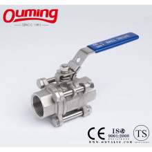 3PC M3 Stainless Steel Ball Valve with Handle
